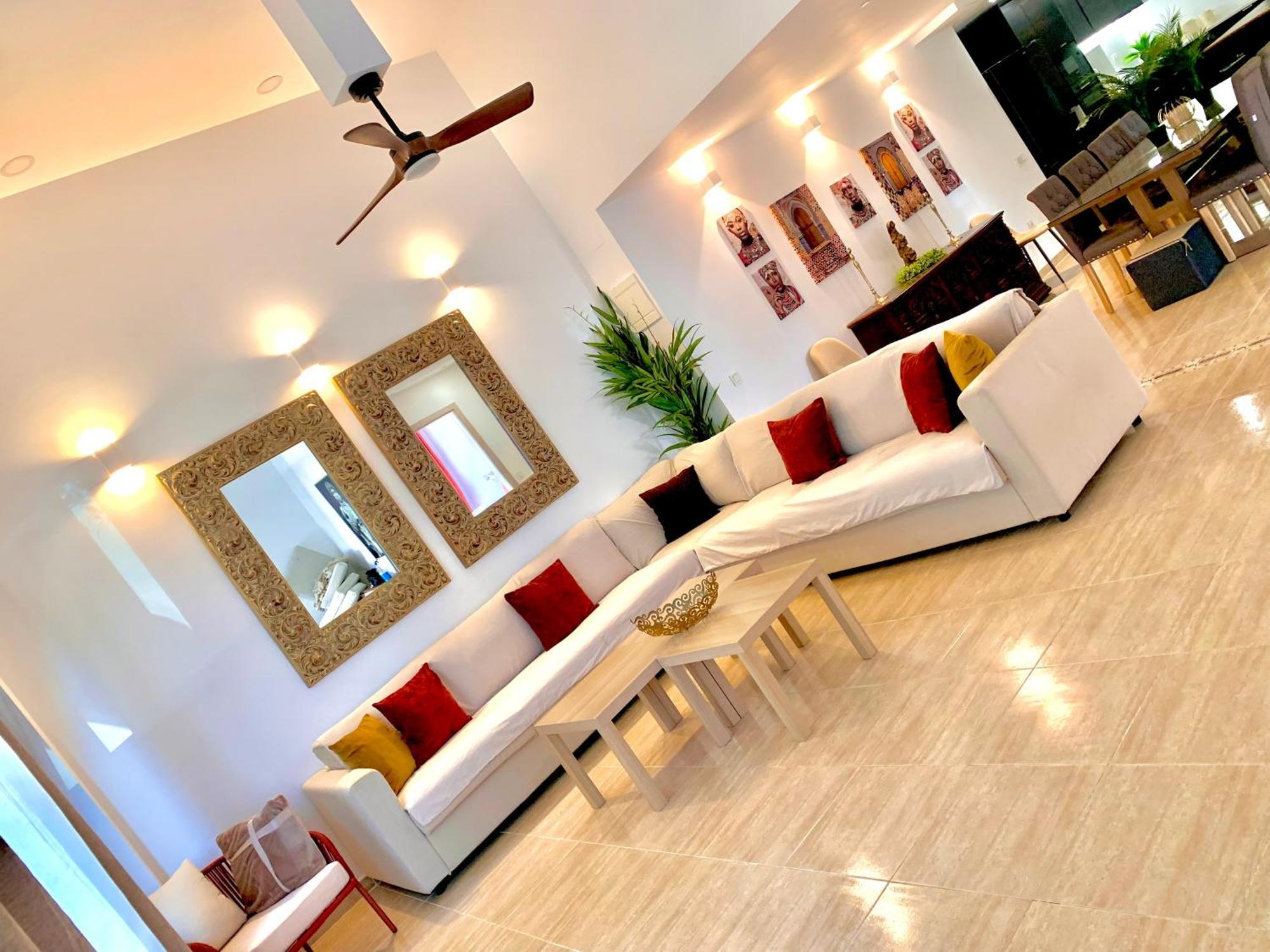 Amplia Vivienda New Para12 Pers A 4 Min Caminando De Playa Con Terraza, Piscina Com, Wifi, Ventiladores De Techo, Lavavajillas Рокетас-де-Мар Экстерьер фото